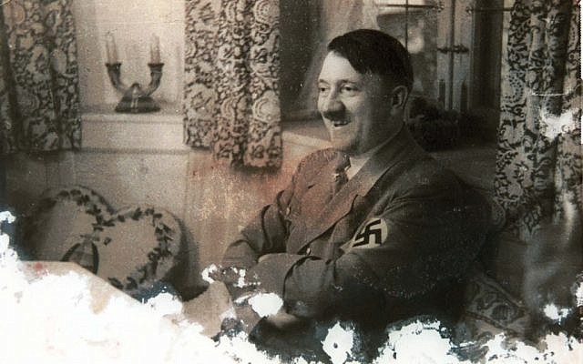 Reproduction of Adolf Hitler from the archive of Israeli Nazi hunter Tuviah Friedman (photo credit: Roni Schutzer/Flash90)