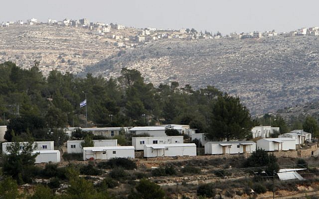 The West Bank settlement of Halamish (Miriam Alster/Flash90)