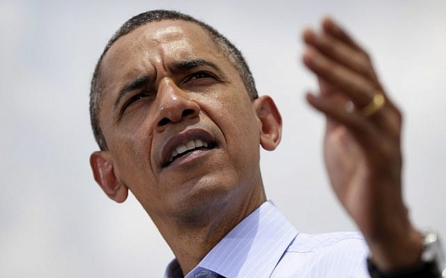 US President Barack Obama (photo credit: AP/Carolyn Kaster)