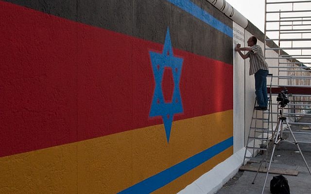 Anti Semitic Graffiti Painted On Mural On Remnants Of Berlin Wall The Times Of Israel
