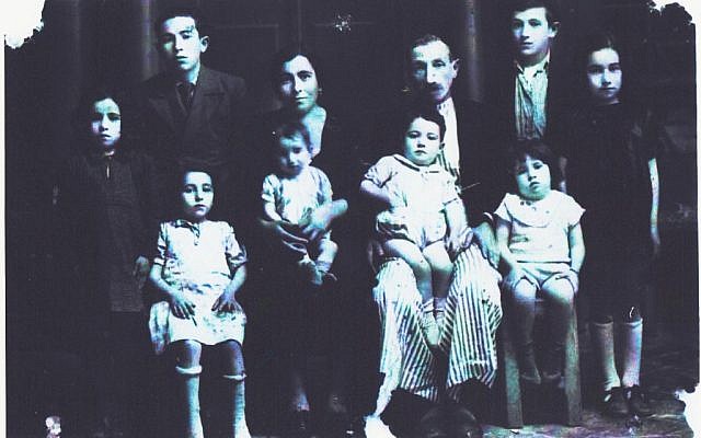The Baghdadis, a Jewish family in Aleppo, Syria, around 1940. In Aleppo, and in other cities and towns across north Africa and the Middle East, some 850,000 Jews were pushed out of their homes beginning in the mid-20th century. (Courtesy of Asher Ron)