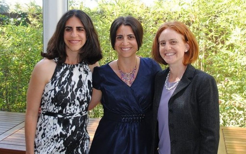 At Ilana's ordination, from left to right: Jordana Chernow-Reader, Ilana Mills, and Mari Chernow. (photo credit: Arlene Chernow)