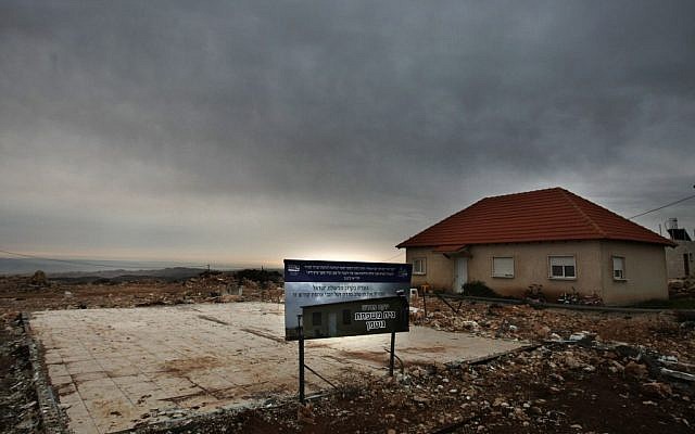 The West Bank outpost of Migron, set for evacuation by August 1. (photo credit: Kobi Gideon/Flash90)
