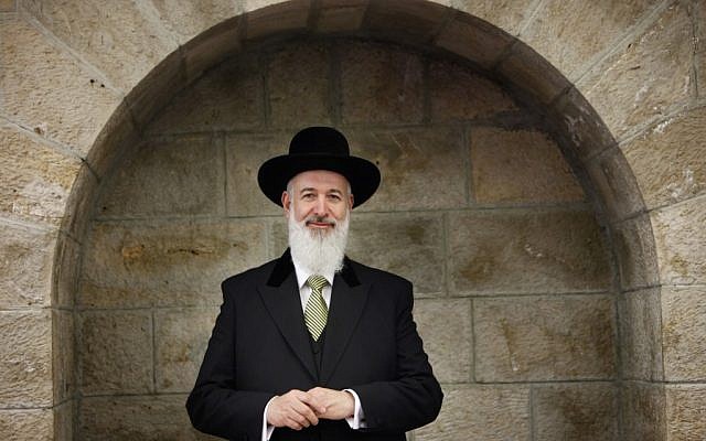 Chief Ashkenazi Rabbi of Israel Rabbi Yona Metzger (photo credit: Miriam Alster/Flash90)