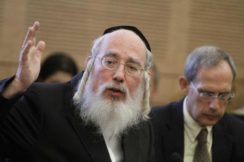 MK Rabbi Yisrael Eichler (photo credit: Miriam Alster/Flash90)