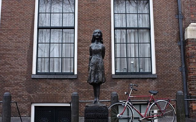 View of the house in Amsterdam where Anne Frank and her family hid during the Holocaust. (photo credit: Nati Shohat/Flash90)
