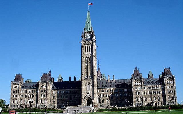 The Canadian Centre Block parliament building. (photo credit: CC-BY-SA Daryl_Mitchell, Flickr)