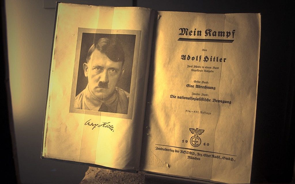 A copy of Adolf Hitler's 'Mein Kampf' (dccarbone/CC-BY, via Flickr)