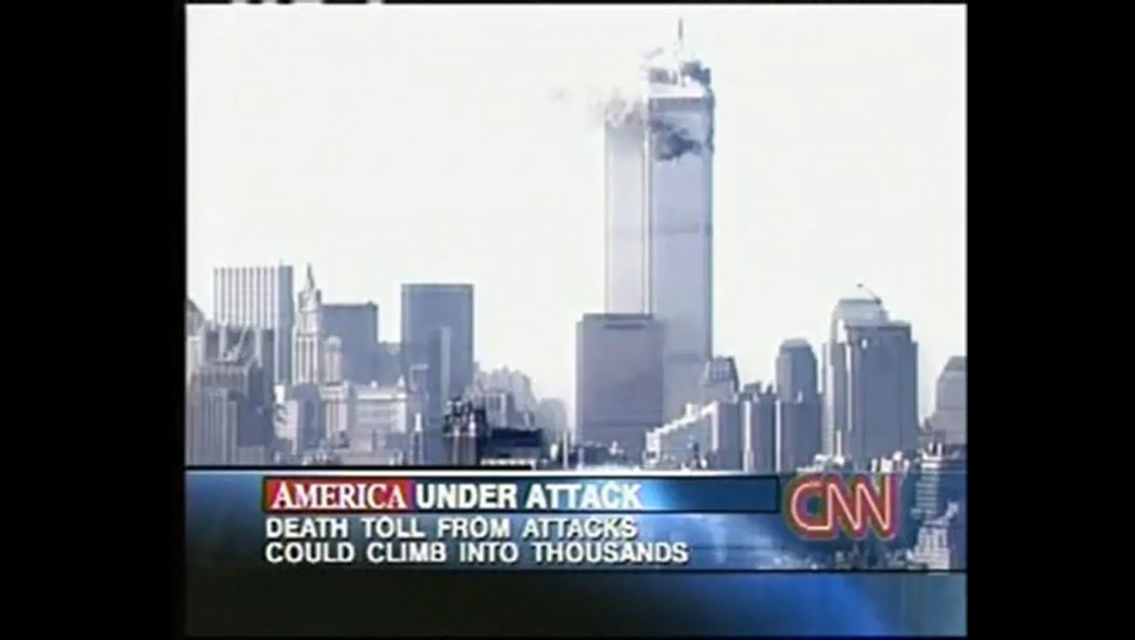 File photo of the September 11 terror attacks in NY (photo credit: CNN/Youtube screen capture)