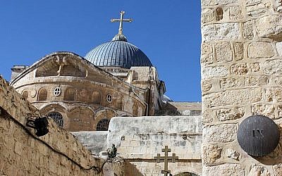 Church of the Holy Sepulchre (photo credit: CC-BY-SA Anton Croos, Wikimedia Commons)