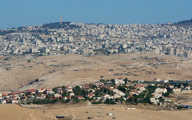 A panoramic view of the Etzion Bloc region of the West Bank (photo credit: Moshe Shai/Flash90)