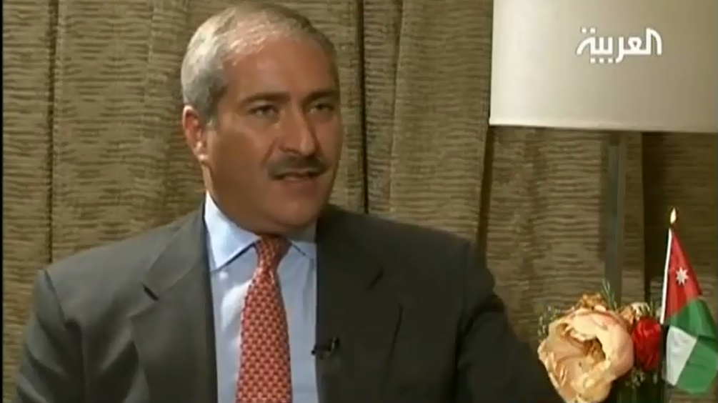 Jordanian Foreign Minister Nasser Judeh speaking during an interview in March (photo credit: screen capture, YouTube)