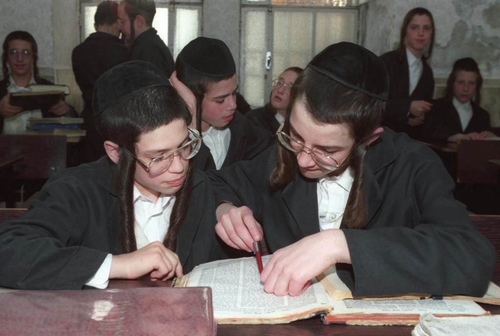 Ultra-orthodox boys study the Talmud (illustrative photo credit: Flash90)