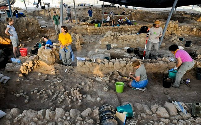 The accumulation of small and unspectacular finds, dig leader Aren Maeir says, "is actually the main thing." (photo credit: Courtesy of the Tell es-Safi/Gath Archaeological Project)