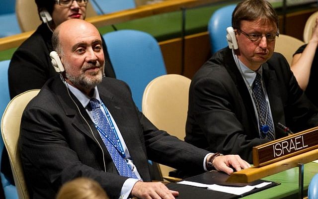 Israel's UN Ambassador Ron Prosor, left (photo credit: Courtesy/File)