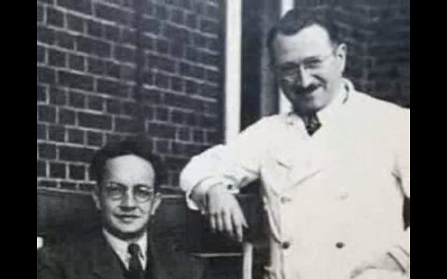 Dr. Ludwig Guttmann (right), founder of the Paralympics (photo credit: screen capture deshefor/Youtube)