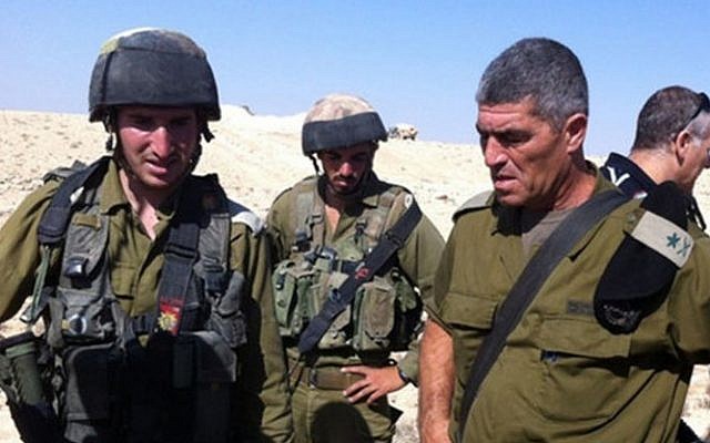 Former Southern Command chief Tal Russo right). (IDF Spokesperson/Flash90)