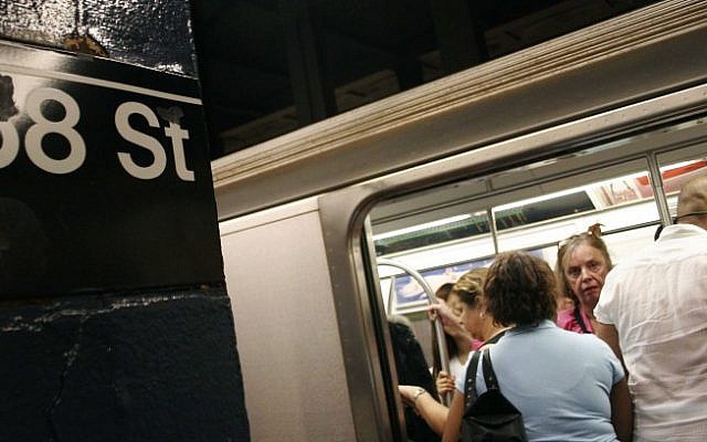 Illustrative photo of a New York City subway (photo credit: Melanie Fidler/Flash90)