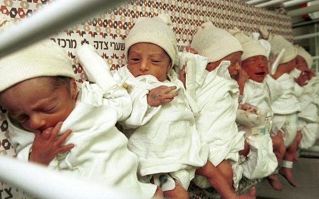 Illustrative photo of newborns (photo credit: Nati Shohat/Flash90)