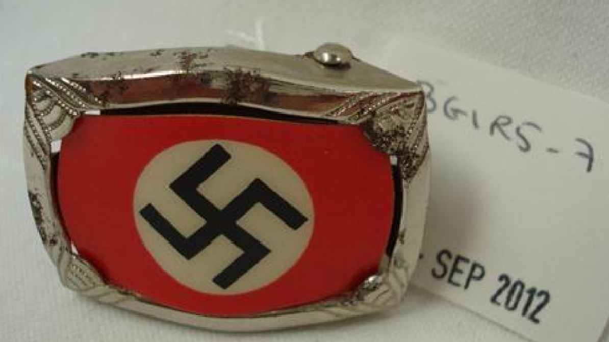 A Swastika Buckle Hitler Youth Armbands And Other Nazi Memorabilia Go On Auction In The Uk