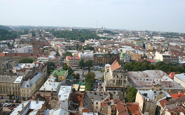 View of Lviv, Ukraine (photo credit: CC BY SA alexeyklyukin/Flikr)