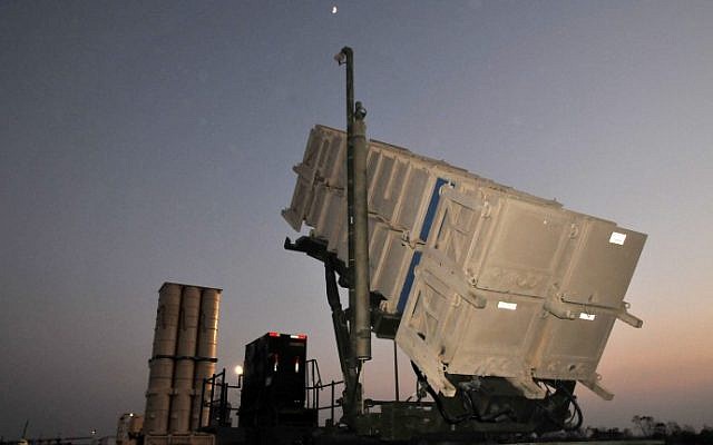A Patriot anti-missile system in Israel (Shay Levy/Flash90)