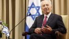 Shimon Peres at his Jerusalem residence, October 4 (photo credit: Miriam Alster/Flash90)