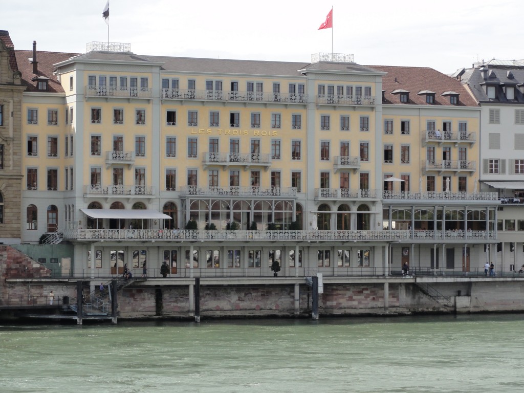 Hotel Les Trois Rois in Basel, Switzerland (photo credit: CC-BY-2.0-DE, by Mattes, Wikimedia Commons)