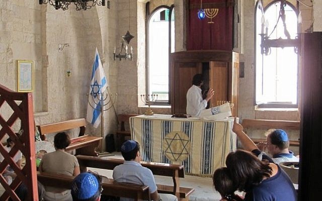 Used for centuries as a church, the former synagogue in Trani, Italy, has returned to its original role as a Jewish house of worship. (Ruth Ellen Gruber/JTA)
