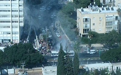 Terrorist bombs Tel Aviv bus as hostilities continue in Gaza, southern ...