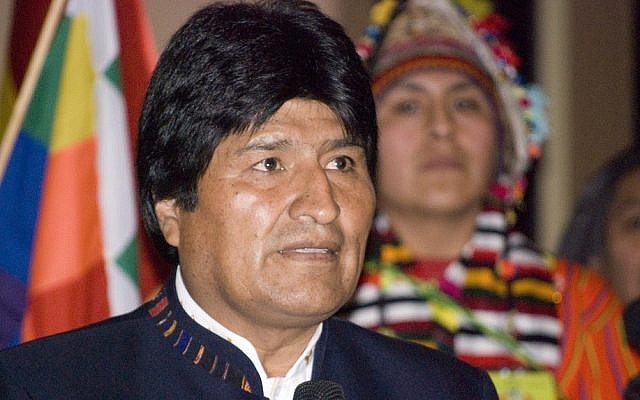 Bolivian President Evo Morales. (Photo credit: CC BY/Sebastian Baryli via Flickr.com)