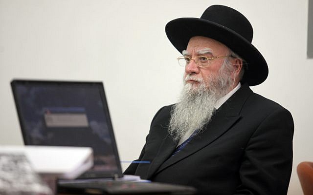 Former Chief Rabbi Eliyahu Bakshi Doron, May, 2010. (photo credit: Yossi Zamir/Flash90)