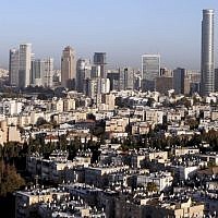 Tel Aviv skyline. (Abir Sultan/Flash90)