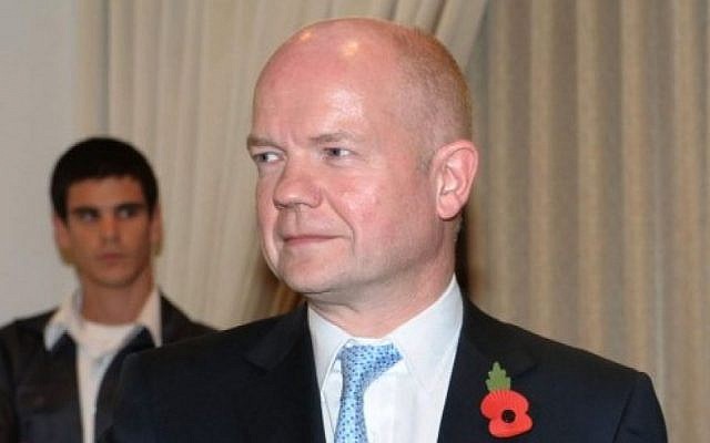 British Foreign Secretary William Hague (photo credit: Amos Ben Gershom/GPO/Flash90/File)
