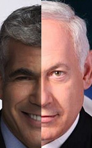 Yair Lapid and Benjamin Netanyahu (photo credit: courtesy)