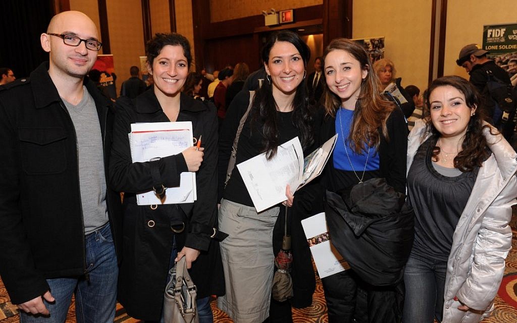 Attendees at the Aliyah Mega Event in NYC in 2012 (photo: Shahar Azran)