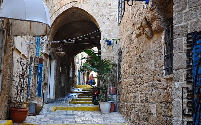 An alleyway in Jaffa's old city (photo credit: Michal Shmulovich/Times of Israel)
