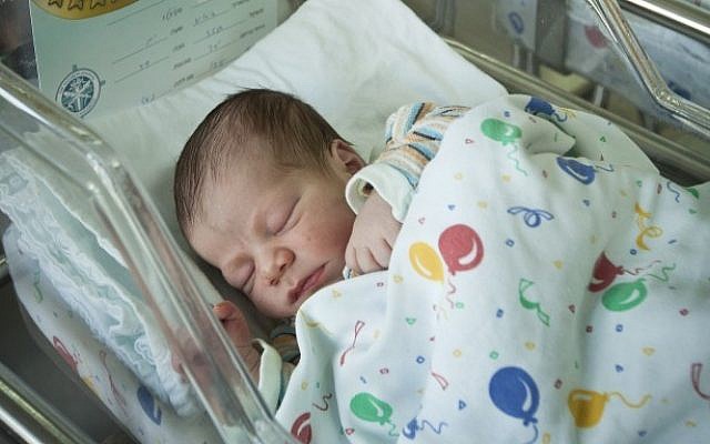 Illustrative photo of a newborn baby (photo credit: Moshe Shai/Flash90)