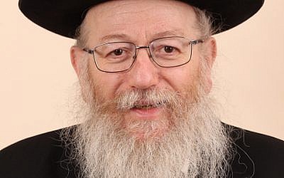 MK Ya'acov Litzman dari partai Persatuan Torah Yudaisme.  Februari 013. (kredit foto: FLASH90)