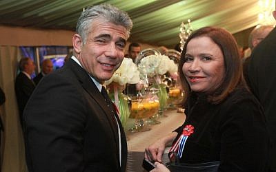Yair Lapid of Yesh Atid and Labor's Shelly Yachimovich in March. (photo credit: Yossi Zamir/Flash90)