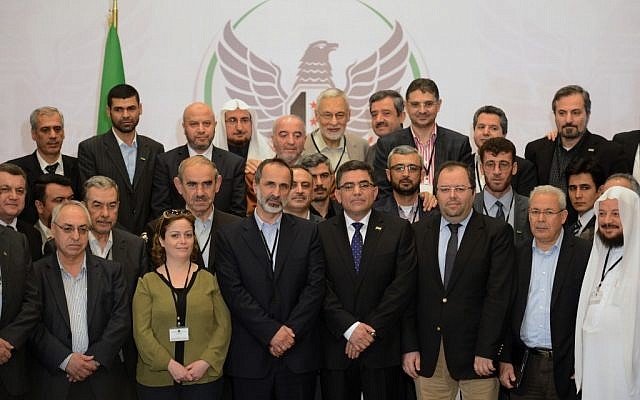 Members of the Syrian opposition meet in Istanbul, March 2013 (photo credit: AP)