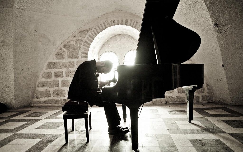 Yonatan Razel at the piano, his instrument of choice (photo credit: Ohad Romano)