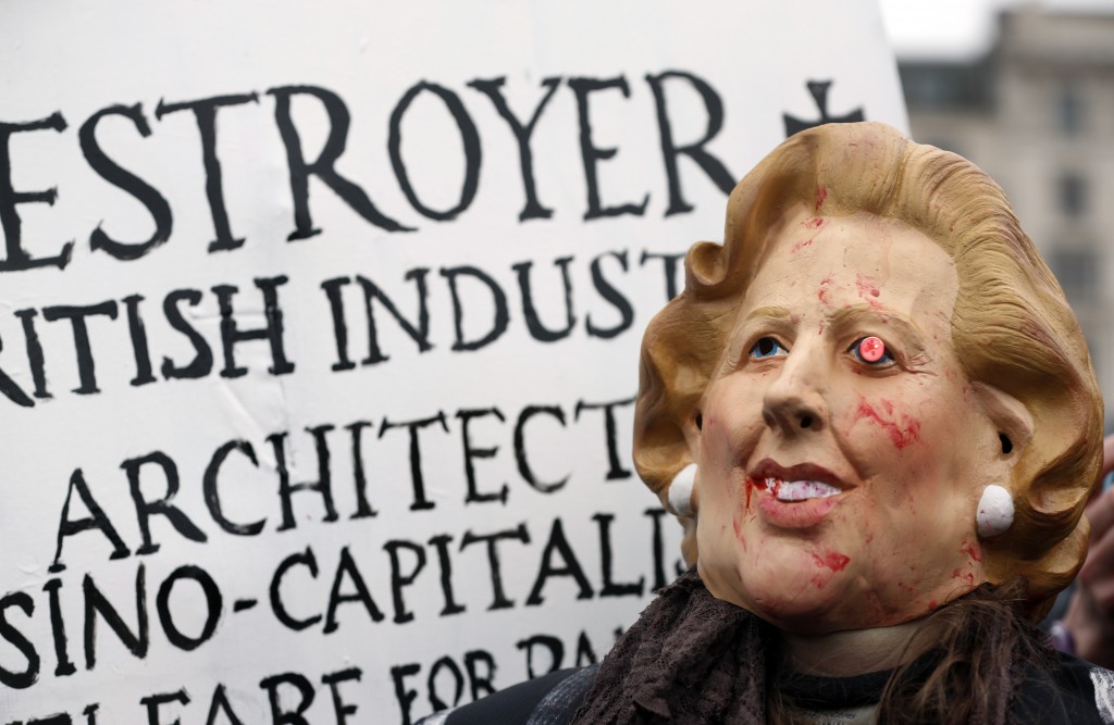 Anti Thatcher Party Hits Londons Trafalgar Square The Times Of Israel 