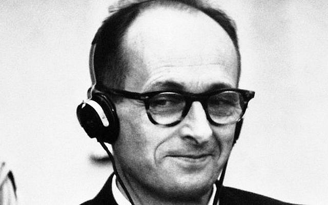 Adolf Eichmann on trial in Jerusalem, 1961 (AP, File)