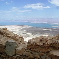A view of the Dead Sea from Masada (photo credit: Shmuel Bar-Am)