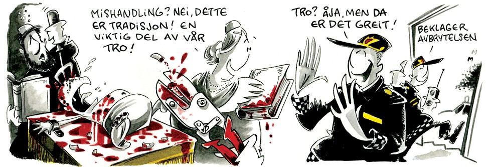 The anti-Semitic cartoon published in Norway's Dagbladet, Tuesday (photo credit: screen capture/Dagbladet.no)