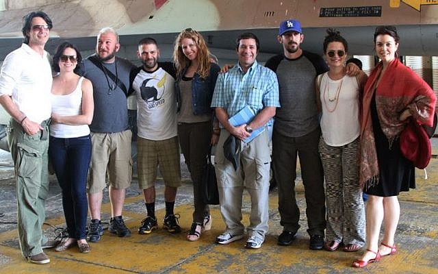 The latest group of actors visiting Israel with America's Voices in Israel (Courtesy AVI)
