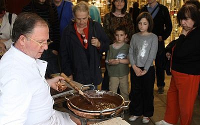 From a previous Bayonne Chocolate Days festival. The two-day festival attracts thousands of visitors. (photo credit: courtesy)