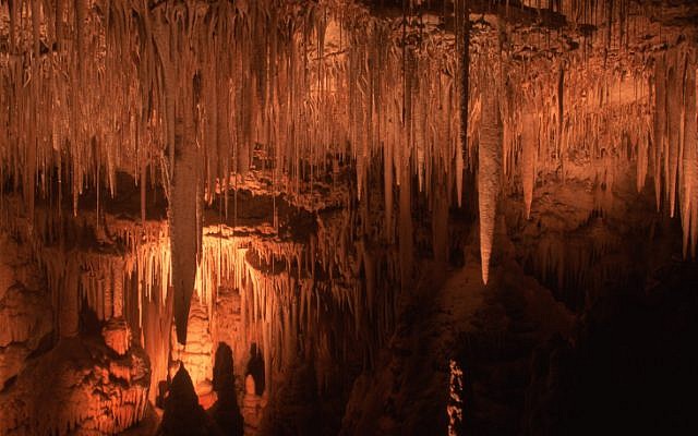 Illustartive photo of stalactites in a cave (photo credit: Doron Horowitz/Flash90)