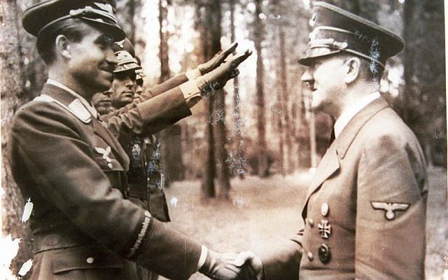 Reproduction of Adolf Hitler from Israel Nazi hunter Tuviah Friedman archive (photo credit: Roni Schutzer/Flash90)